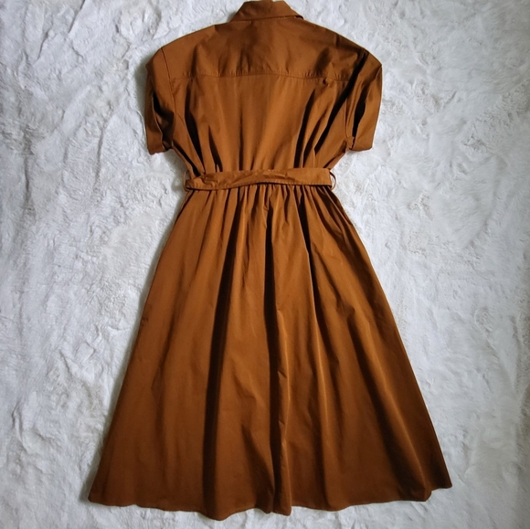 Zara Brown Midi Dress - Picture 7 of 14